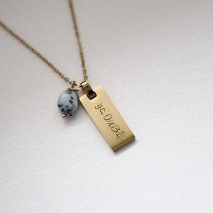 Collana targhetta media